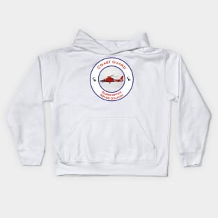 US Coastguard search and rescue Helicopter, Kids Hoodie